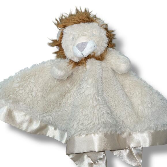 Cloud Island 14" Lion Lovey Security Blanket Plush Stuffed Animal Satin Brown - Picture 2 of 13